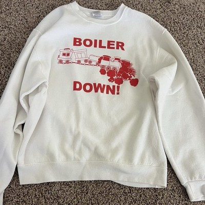 Indiana University kilroys white crew neck sweatshirt  Boiler down  Size medium
