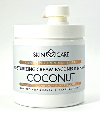 Skincare Professional Size Coconut 3-in-1 Cream 16.9oz Hydrating Face Neck Hands