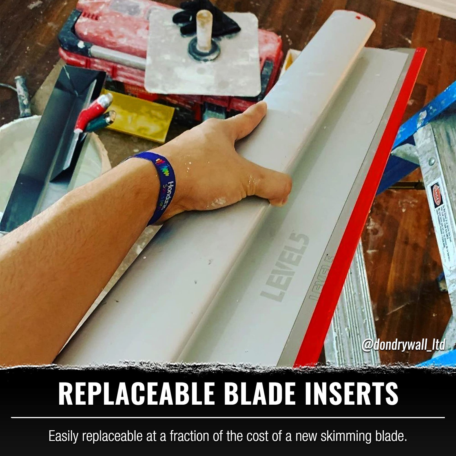 LEVEL5 14 Inch Palette Putty Knife Skimming Blade High Precision Home Tool