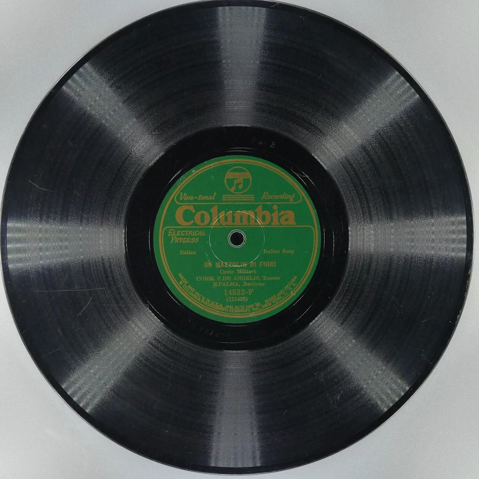 FORTUNATO DE ANGELIS Un Mazzolin Di Fiori / Maruska COLUMBIA 14532-F VG- 78 - Image 2 of 4