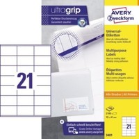 Avery Zweckform Universaletikett 3481 70X41Mm Weiß 2.100 St./Pack.