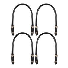 4 Pcs Purse Handles for Handbags Strap Replacement Parts Black Shoulder