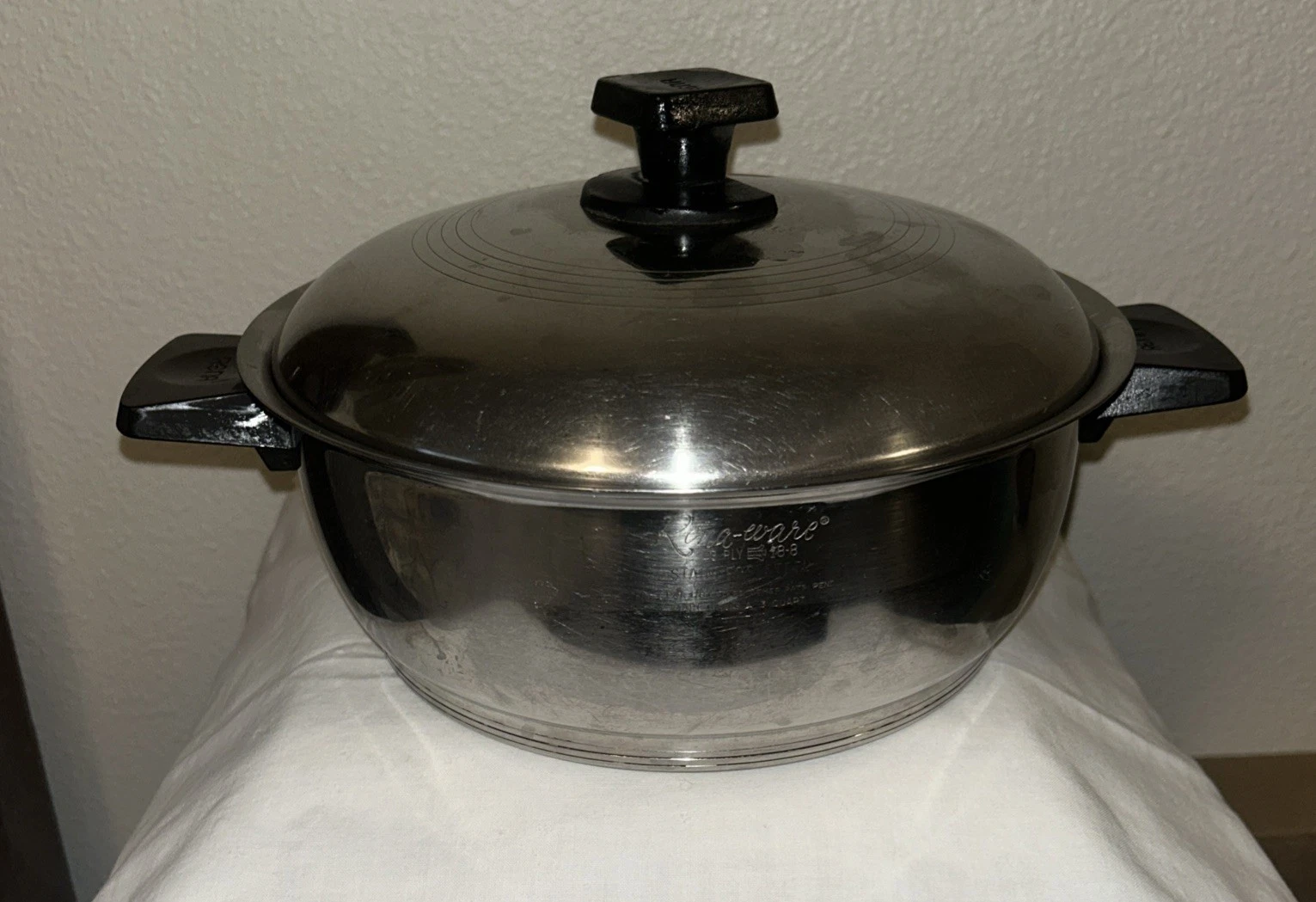 Rena Ware 3 Quart Vintage 3 Ply 18-8 Stainless Steel Pot Sauce Pan With Lid