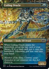 MTG - Coiling Oracle - Borderless - Double Masters 2022 - Magic the Gathering