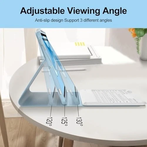 Samsung Galaxy Tab S7/S8+ 12.4" Keyboard Case, Slim Magnetic Cover, Bluetooth - Image 4 of 4