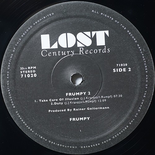 Frumpy: Frumpy 2 ('71 UK, Europe and US Prog/Krautrock Vinyl Reiusse) - Picture 6 of 7