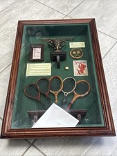 HISTORY OF THE TENNIS RACKET RARE 3D FRAMED  TENNIS DIORAMA