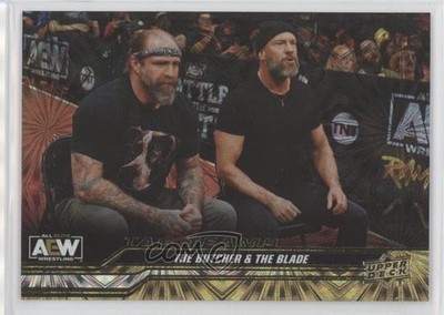 2024 AEW All Elite Wrestling Gold Pyro /35 The Butcher Blade & Patch Tag 17an