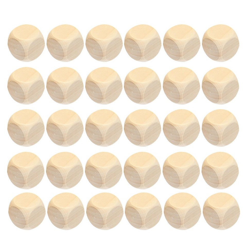 120 cubi in legno non trattato, 20 mm, piccoli blocchi di legno per fai da te, pittura, artigianato, decorazioni, puzzle, numeri