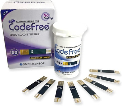 SD Biosensor 100 Strips Sd Codefree Blood Glucose Monitor/Monitoring Test/Testin