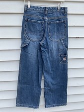 Vintage Gap Carpenter Jeans Fit Kids 14 28x29 Blue Denim Y2K Baggy Grunge