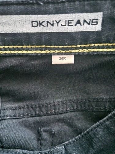 DKNY Mens Black Stretch Skinny Low Raise Jeans - 26R - Picture 14 of 15