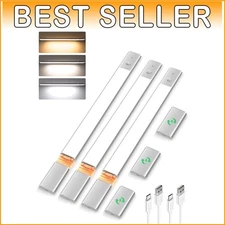 Motion Sensor Under Cabinet Lighting - Dimmable LED Closet Lights with Batteries
