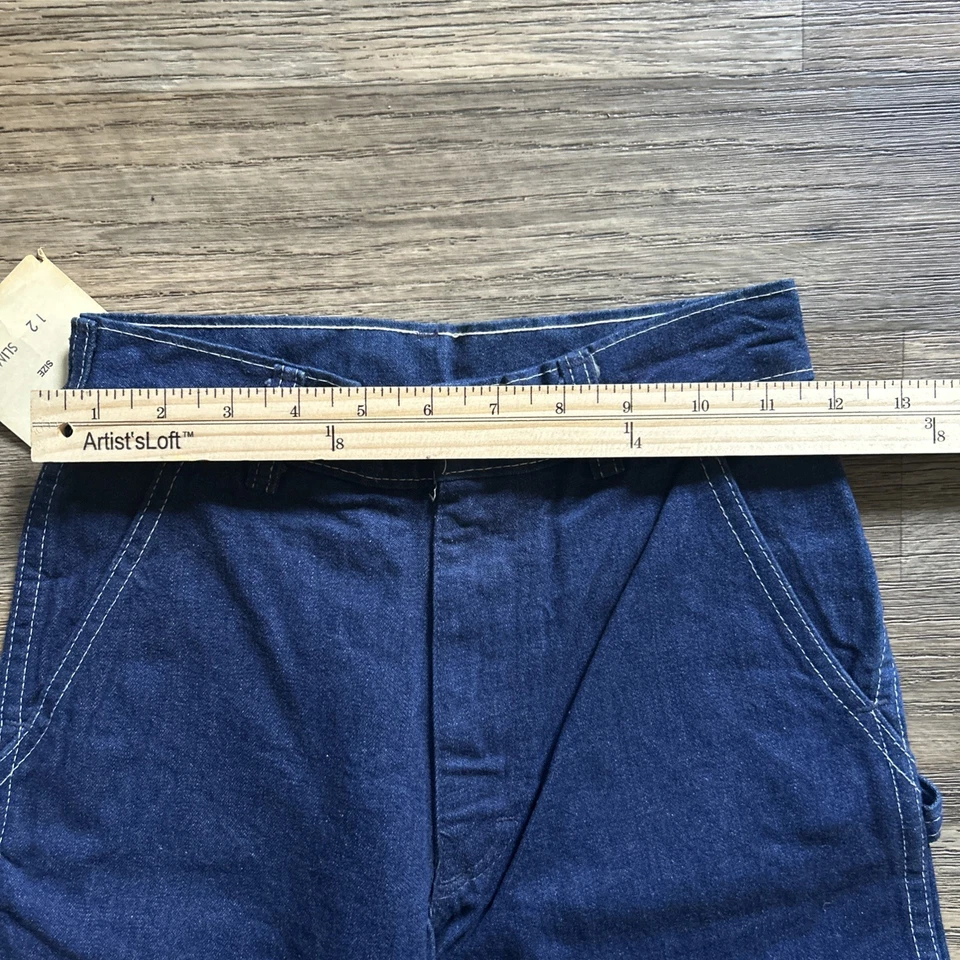 OSHKOSH 80s vintage Denim painter pant 12 Slim NWT - Image 2 of 4