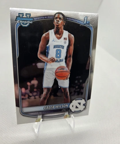 Topps Bowman Chrome U 2025-26 Caleb Wilson UNC Tar Heels #BCP-83 1st RC