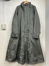 USED EXCELLENT CONDITION ISSEY MIYAKE LONG PARACHUTE COAT, GRAY, SIZE 2 GOOD
