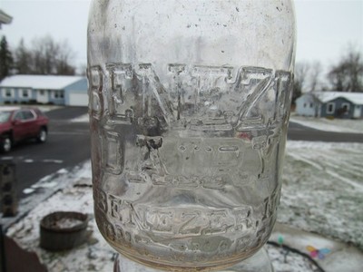 TREQ Milk Bottle Ebenezer Dairy Clover Leaf Milk West Seneca Ebenezer NY ERIE CO