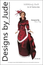 Walking Suit Doll Clothes Sewing Pattern for 16" Fashion Alex Madame Alexander