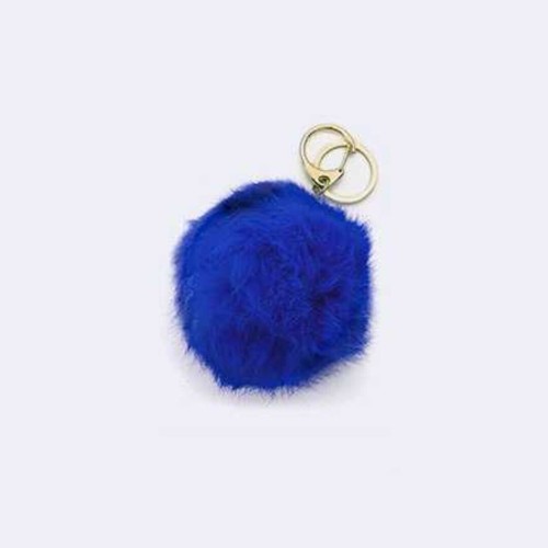 Fluffy Fur Ball Pom-Pom Keychain - Picture 7 of 25