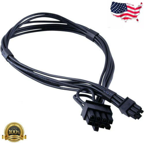 2x Mini 6-pin to 8-pin PCIe PCI-e Video Card Power Cable for Apple Mac Pro Tower - Picture 7 of 7