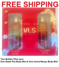 VLS Vital Luxury Signature Body Mist Sweet Pea & Island Mango 5 fl oz one of ea.