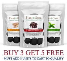 15 Charcoal Incense Cones BACKFLOW 1.25" Bulk For Waterfall Burner Holder Lot