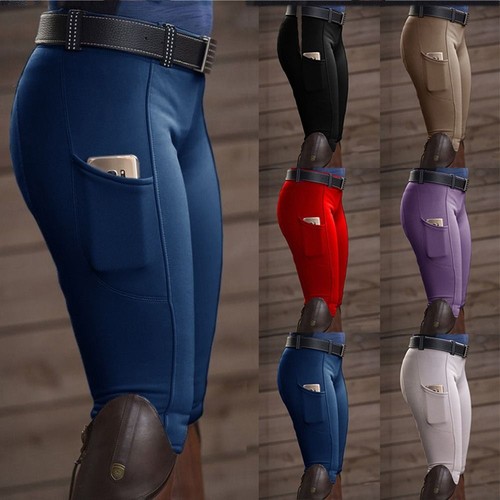 Full Seat Equestrian Breeches Horse Riding Tights Hip Lift Equestrian Pants - Picture 2 of 45
