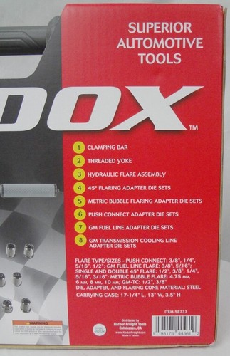Brand New Maddox MT8561 56 Piece Universal Hydraulic Brake Flaring Tool Kit! - Foto 3 di 10