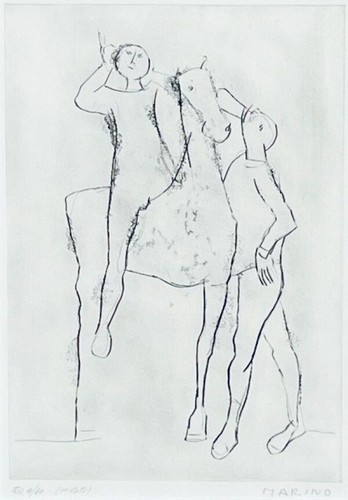MARINO MARINI "OPERA Grafica" Etching Signed Framed 9/60 1972 - Picture 2 of 10