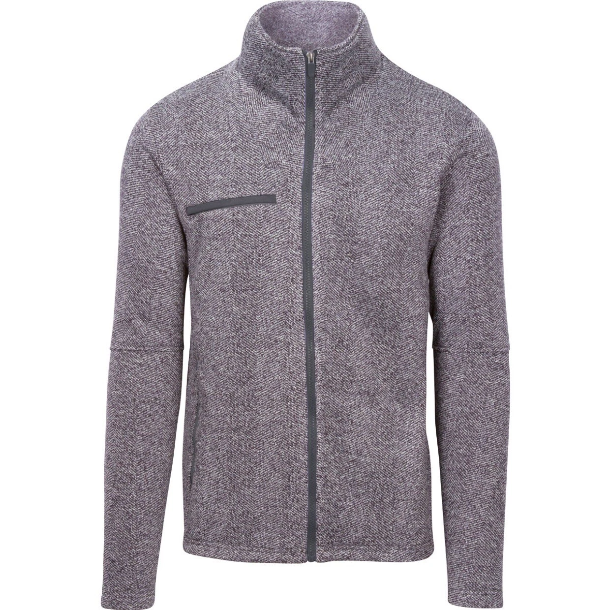 Fossa Men’s Sz Large Heather Grey Full Zip Kentfield Sweater Fleece Jacket