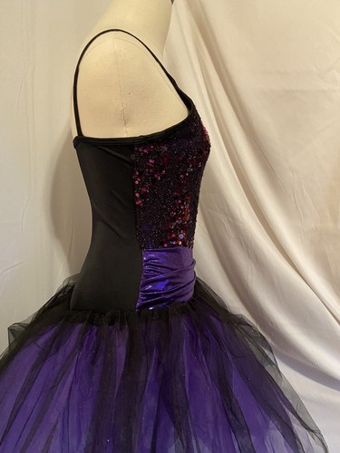 Women’s Ballet Costume - Young Adult/Adult Purple Sequin /Tulle - Size Medium - Picture 9 of 11