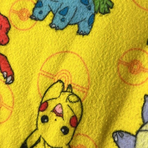Pokemon Pajama Pants Sleep Yellow Pikachu Charmander Boys Size 14 16 - Picture 8 of 9