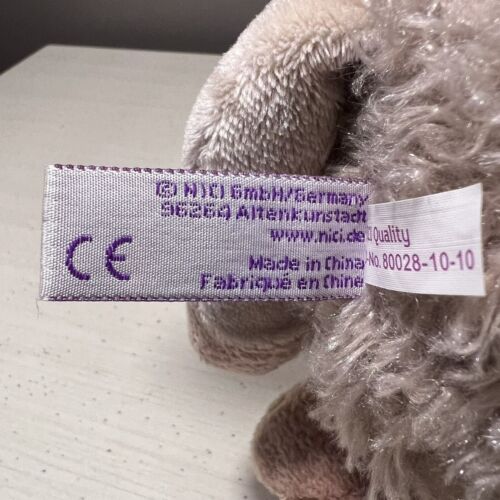 Peluche Nici Cabra Gustav Oveja Marrón Bronceado Esponjoso Alemania 12” Raro - Imagen 13 de 13