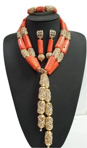 African Wedding Handmade Real Carol Beads Set African Wedding Handmade Real Carol Beads Set
