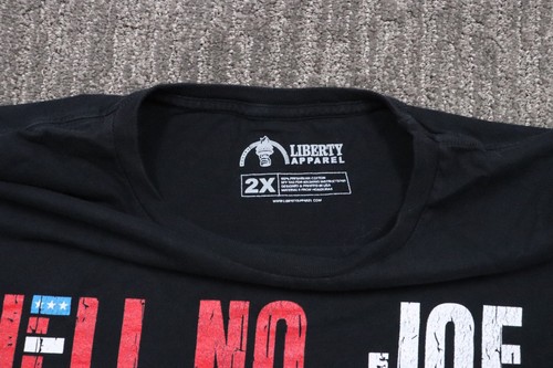 Liberty Apparel " Hell No Joe" AR-15 T-Shirt Men's 2XL Black Short-Sleeve Trump - Picture 4 of 9