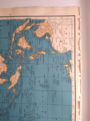1937 Antique OCEANIA Authentic Old Atlas Map - Rand McNally World Atlas - Picture 3 of 8