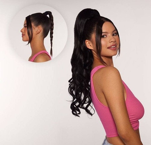 Insert Name Here Ponytail MADDY - ASH- BROWN CLIP IN PONYTAIL EXTENSION 24 INCH