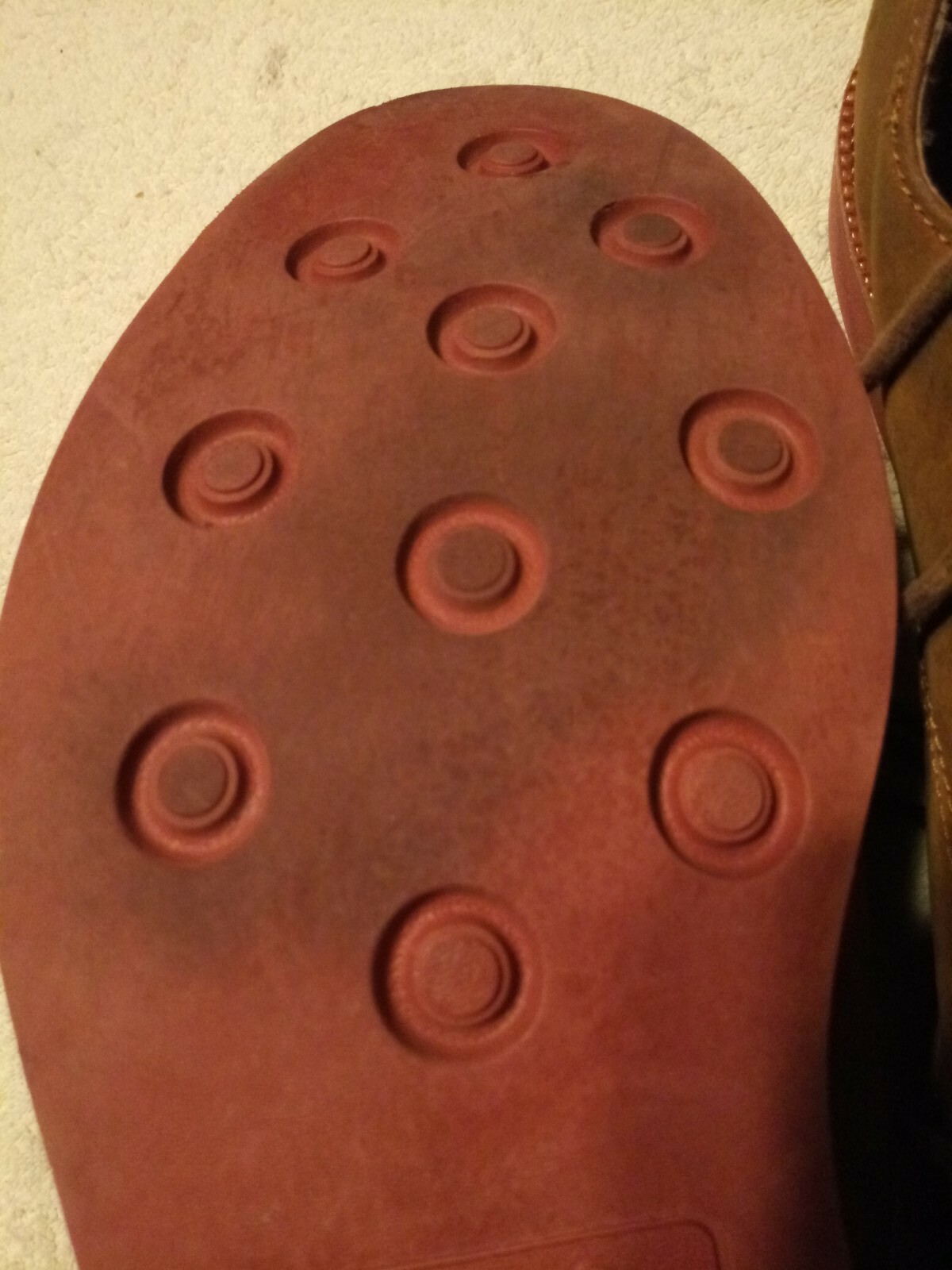 SAOLA Polo uomo Oxford stringata marrone pelle morbida Torrington taglia 14D