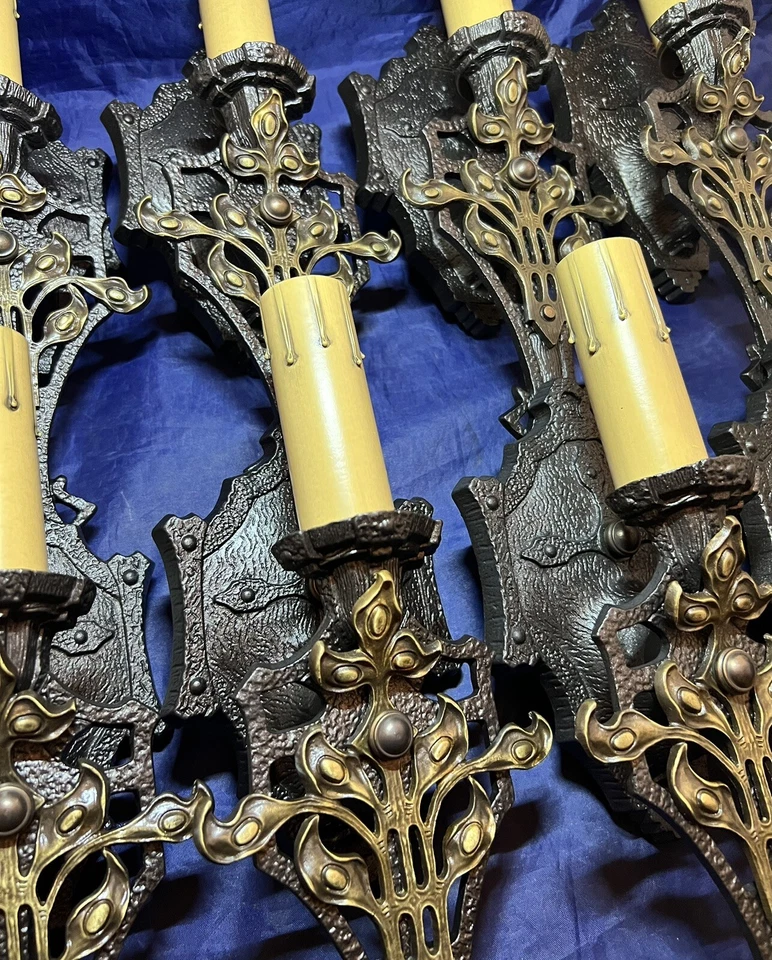 Набор из восьми качественных антикварных меркелей декоративно-прикладного искусства готический лот 19F - Изображение 3 из 4