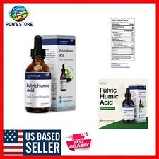Natural Fulvic Acid Supplement - 2oz Ionic Trace Minerals for Energy & Hydration
