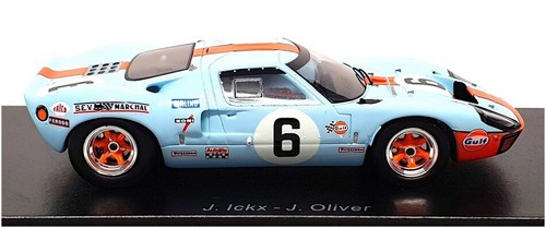 Spark 1/43 Scale 43LM69 - Ford GT40 Winner #6 24H Le Mans 1969 - Lt Blue/Orange - Picture 3 of 5