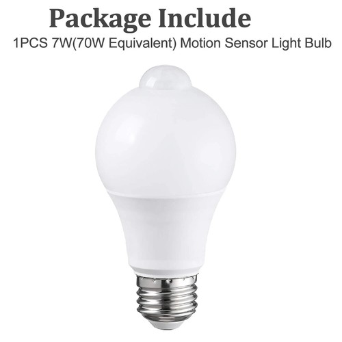 4PK Motion Sensor Lamp Bulb 5W 9W 12W 15W LED Light Bulb E27E26 Automatic On/Off - Picture 16 of 23
