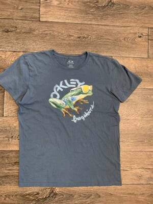 oakley t-shirt men logo frog Y2K size XL | eBay
