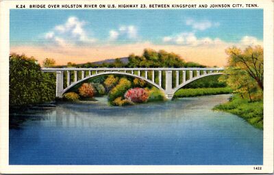 Bridge Over Holston River On U.S. Highway 23, TN. Postcards unused 55431