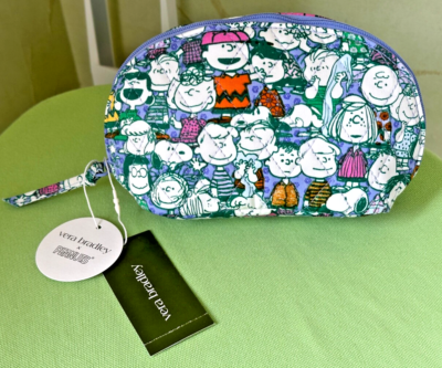 VERA BRADLEY PEANUTS MINI DOME COSMETIC BAG:NWT PEANUTS PALS | eBay