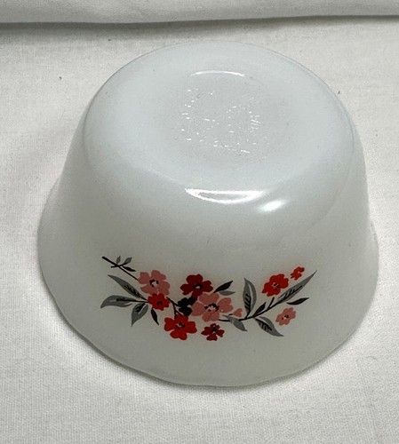 Fire King Milchglas Primel 424 6 Unzen überbackener Pudding kleine Tassen Auflaufförmchen Vintage - Bild 8 von 13