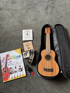 Regalo Guitars Ukulele Starter Set w/My First Ukulele, Lesson Book