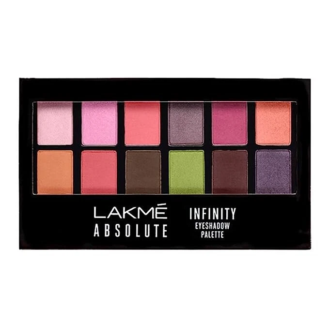 LAKM Absolute Palette with 12 Matte and Shimmer Shades Eye Makeup Kit 12g