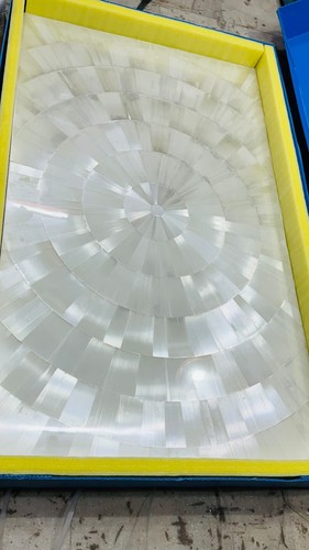 Selenite Crystal Sun Burst Counter Top Slab, Stone Kitchen/Office Counter Tops - Picture 2 of 17