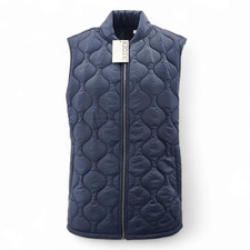 JAEGER Luxury Navy  Quilted Gilet Body Warmer Men's RRP £99.00 